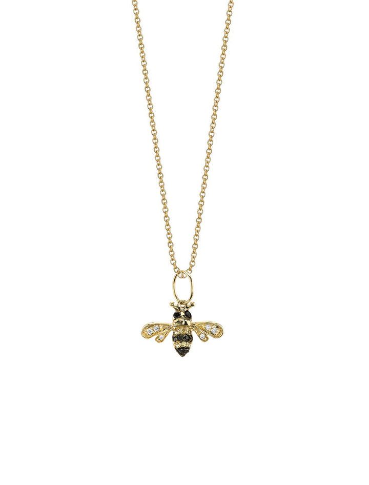 small bee charm necklace