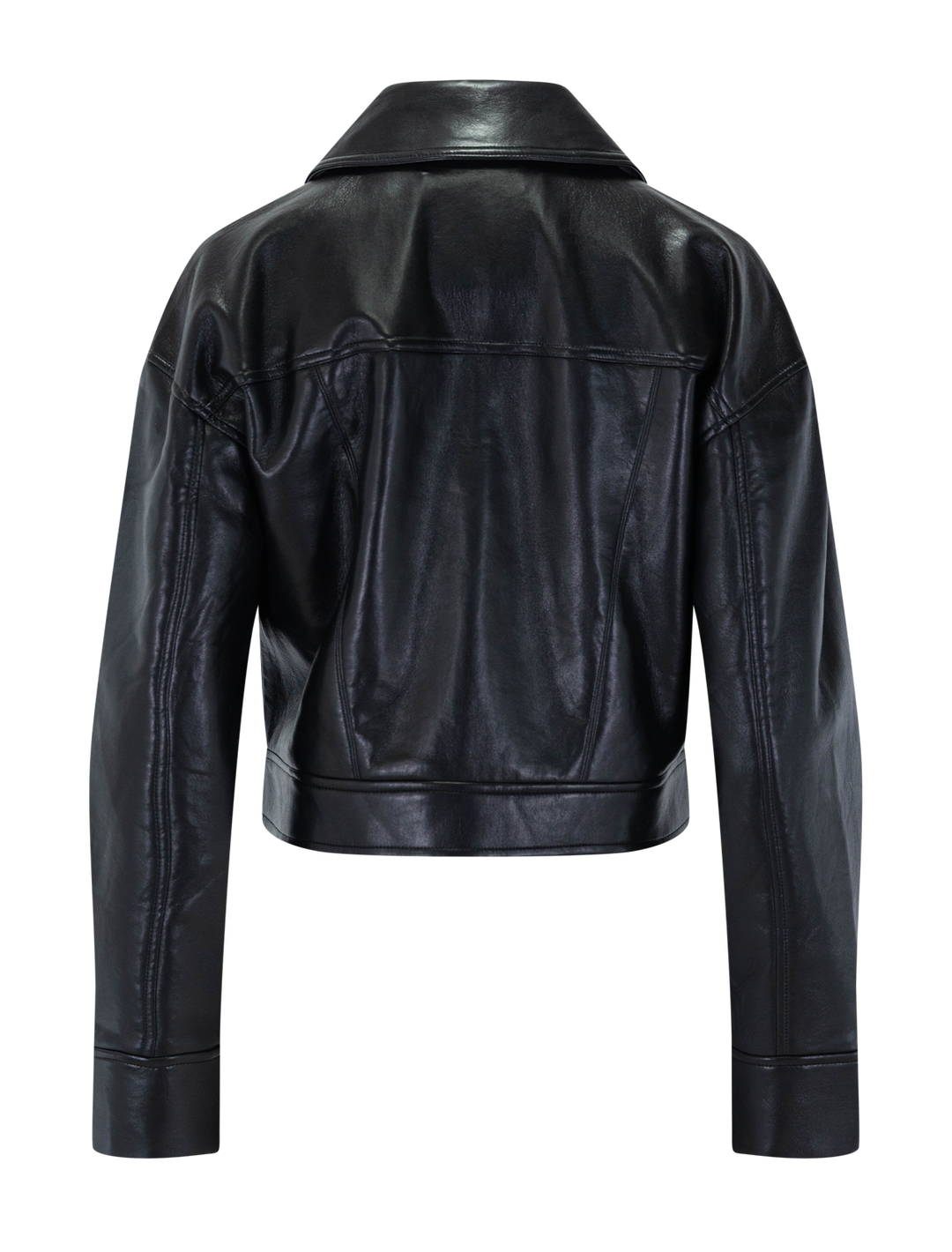 assan jacket in black leather