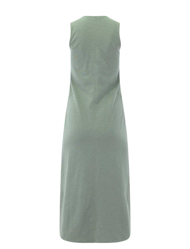 v neck maxi dress in sage