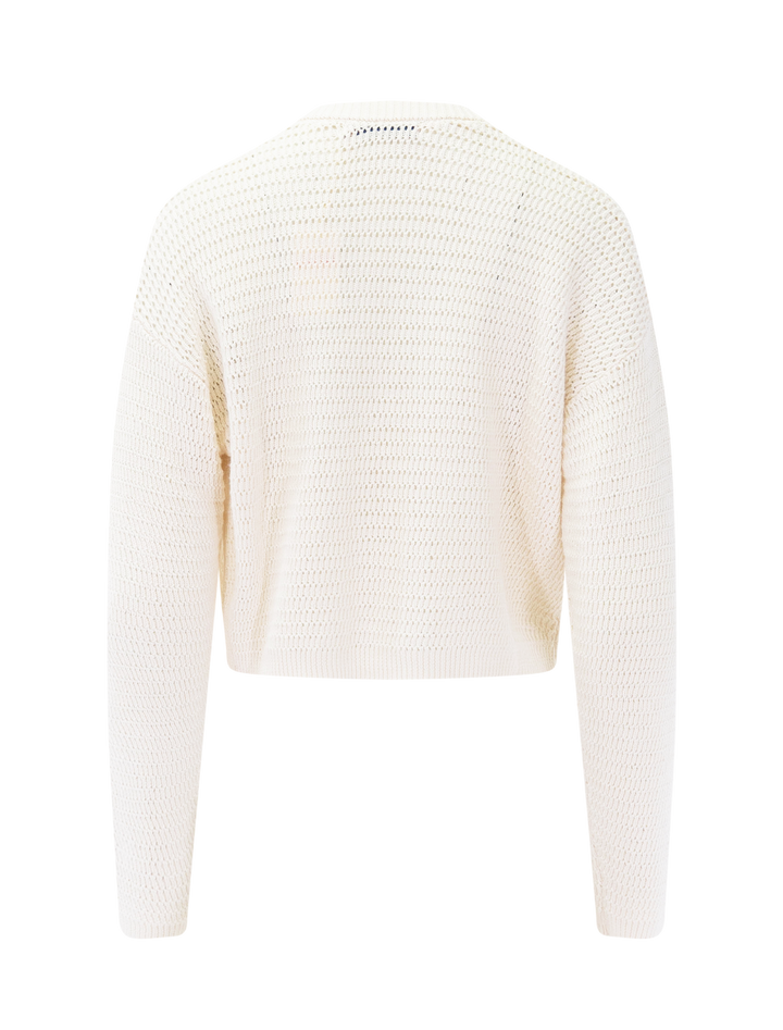 anacapa cardigan in summer antique white