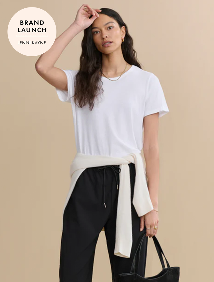 slim tee in white