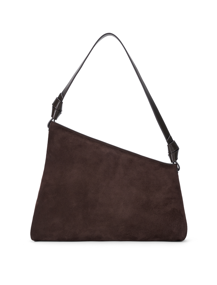 dani shoulder bag in espresso suede