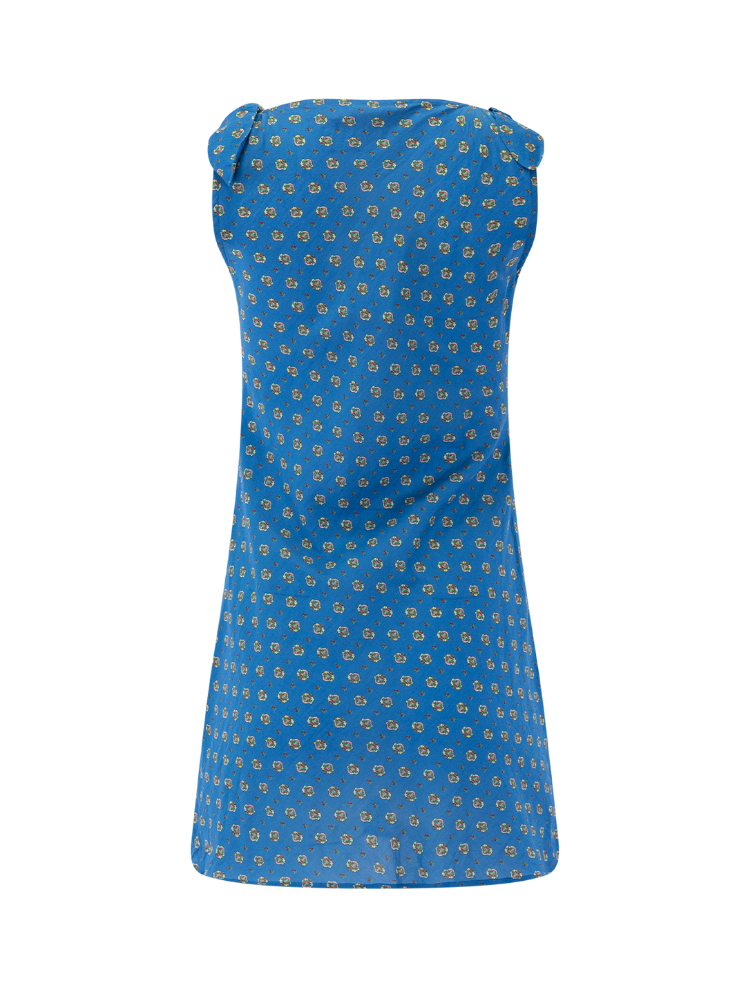 maltina dress in santorini blue cadiz foulard