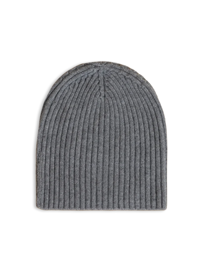 cashmere beanie in grey