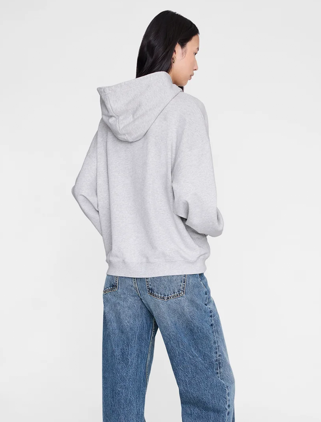 harvey sweatshirt in paris stencil in heather grey