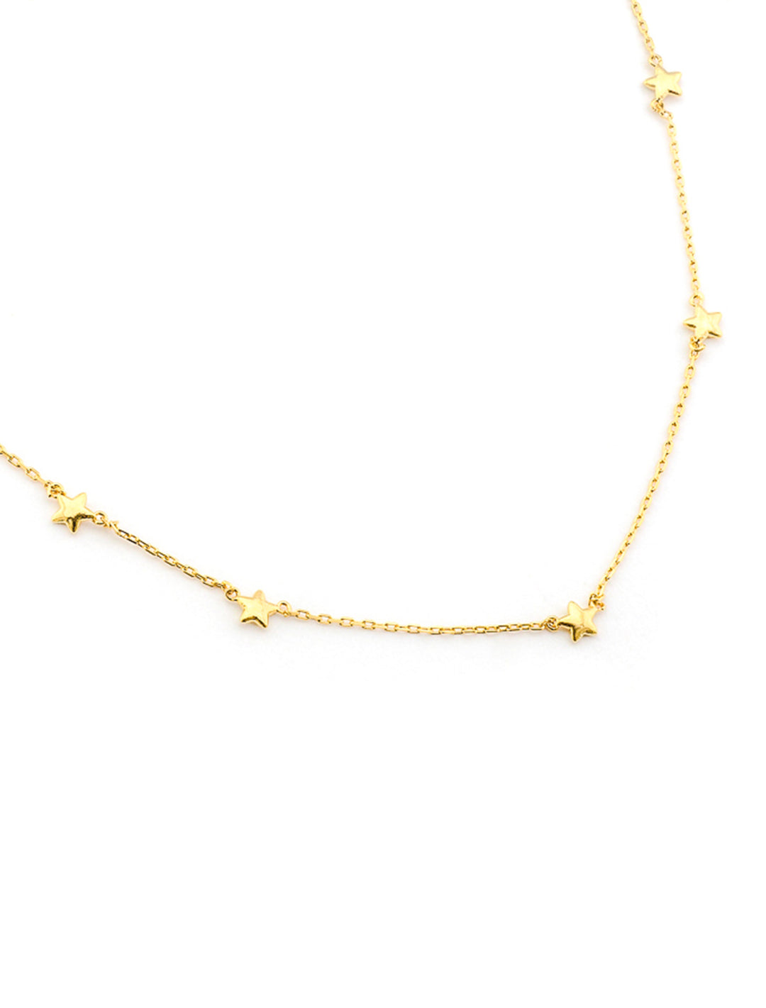 scattered stars on chain necklace