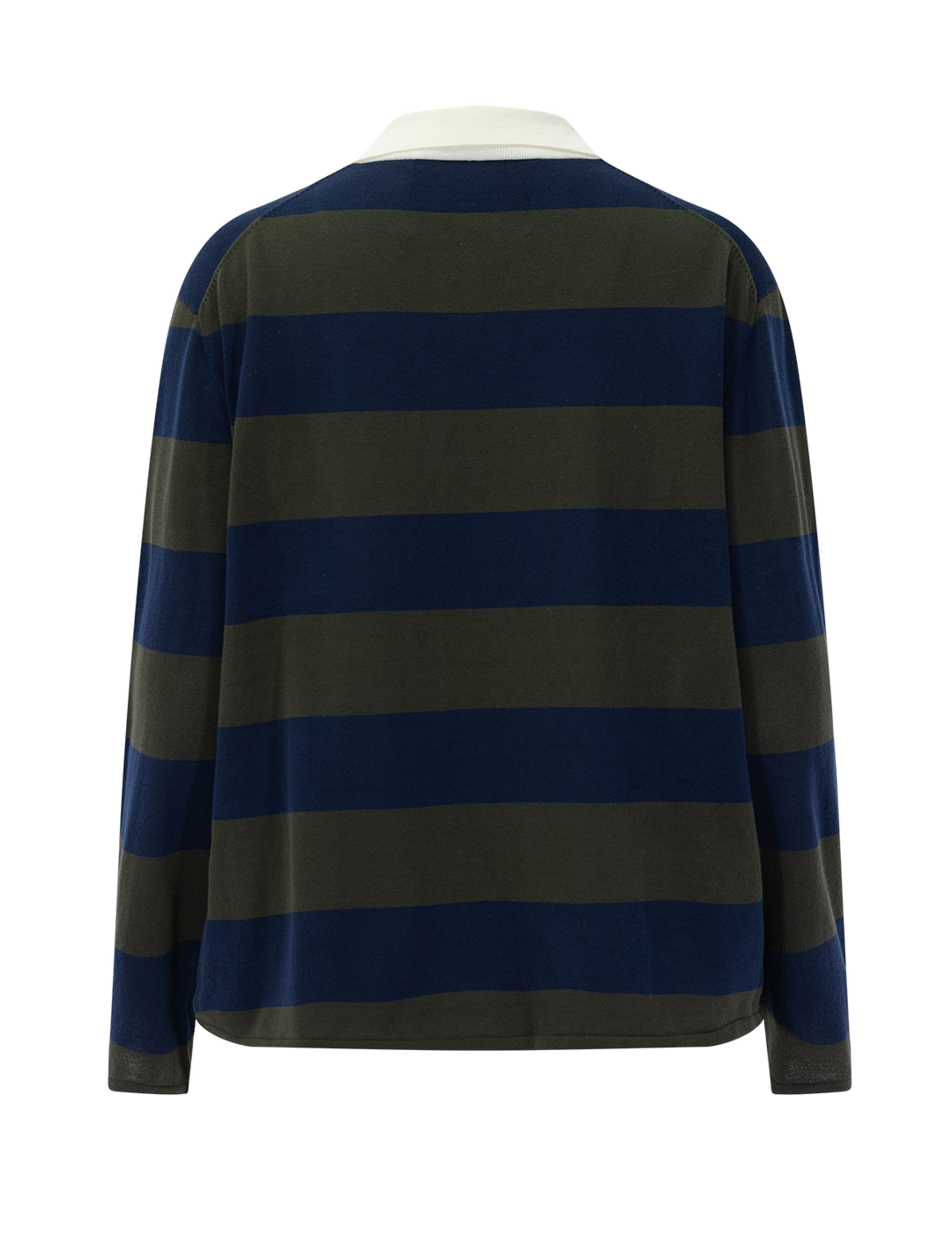 the academy polo sweater in army league stripe