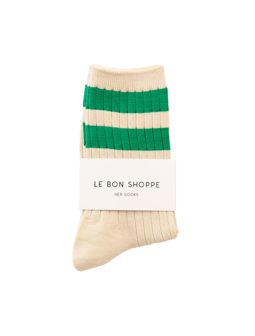 Le Bon Shoppe her socks - varsity in green