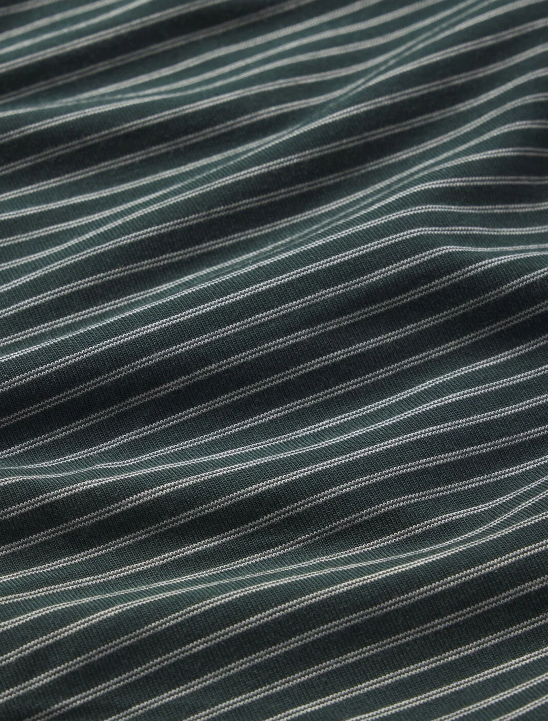 gisele pajama set in holly pine and ivory stripe print