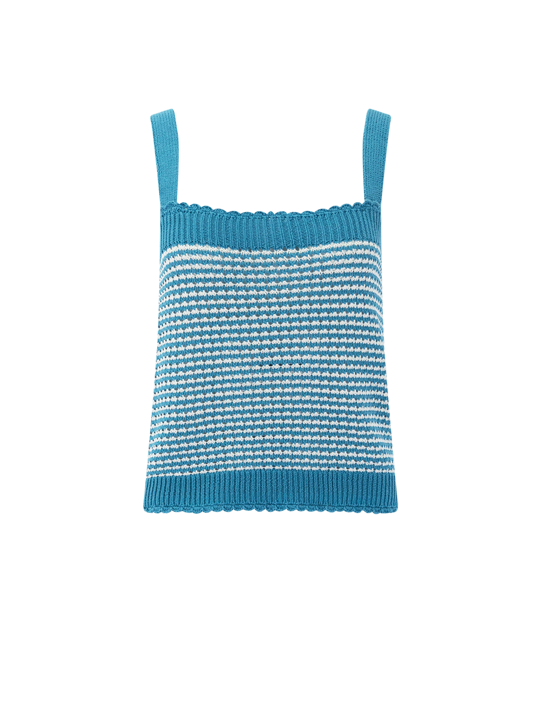 myrtle knit tank in teal mist