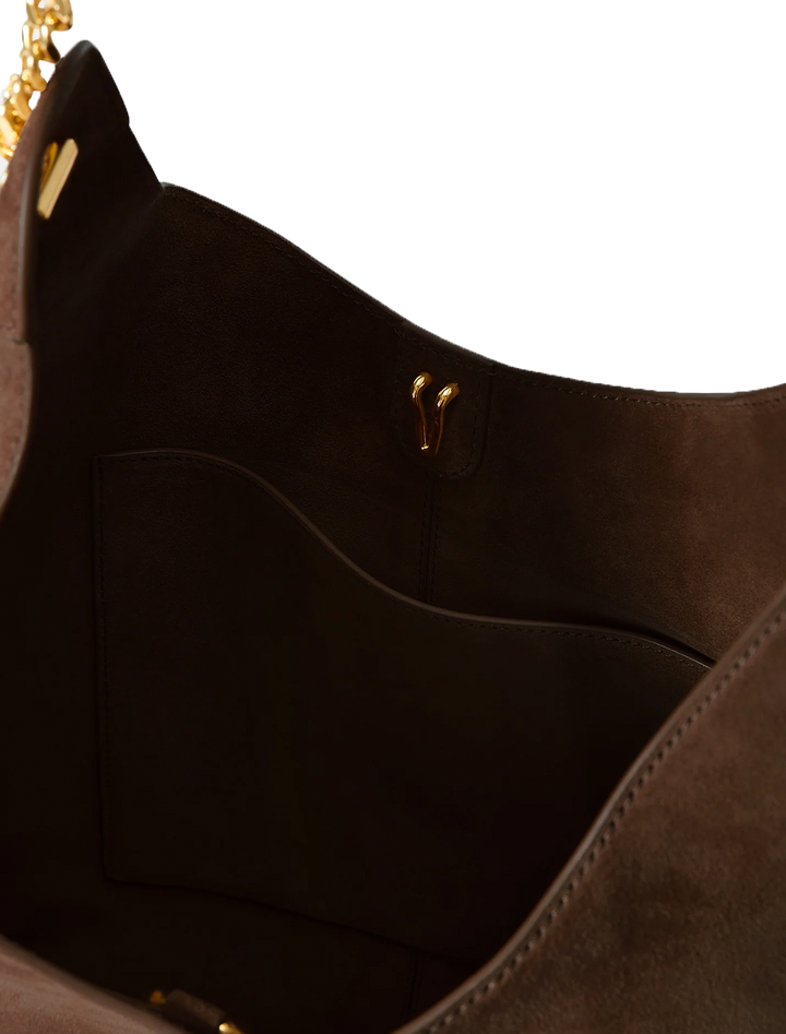 jour bag in espresso suede