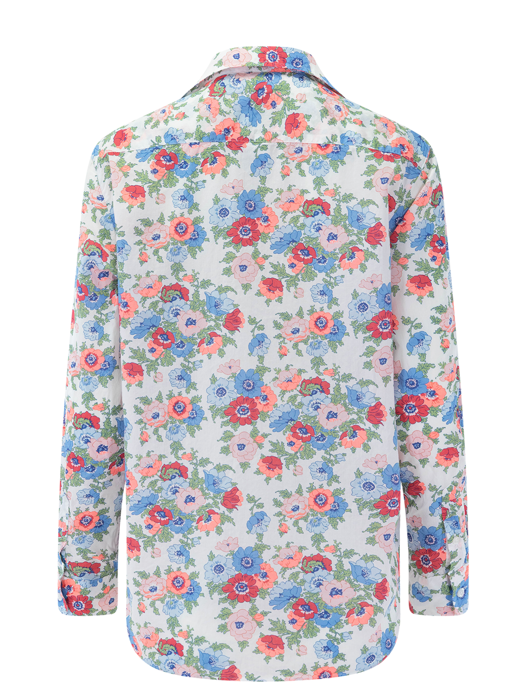 eileen in pink, red and blue flowers