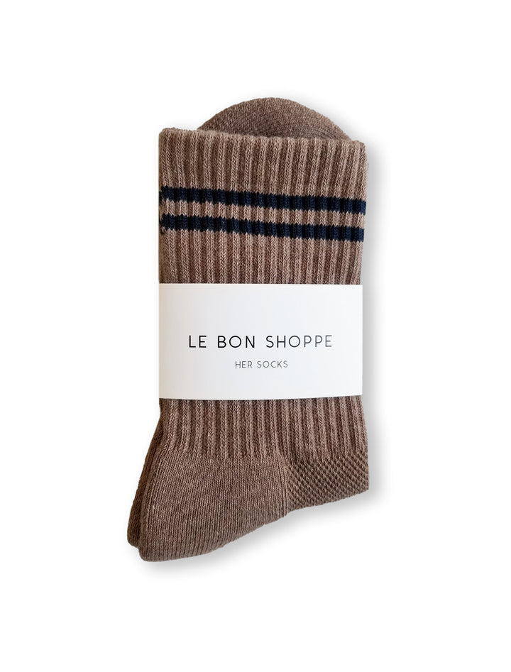 boyfriend socks in cocoa
