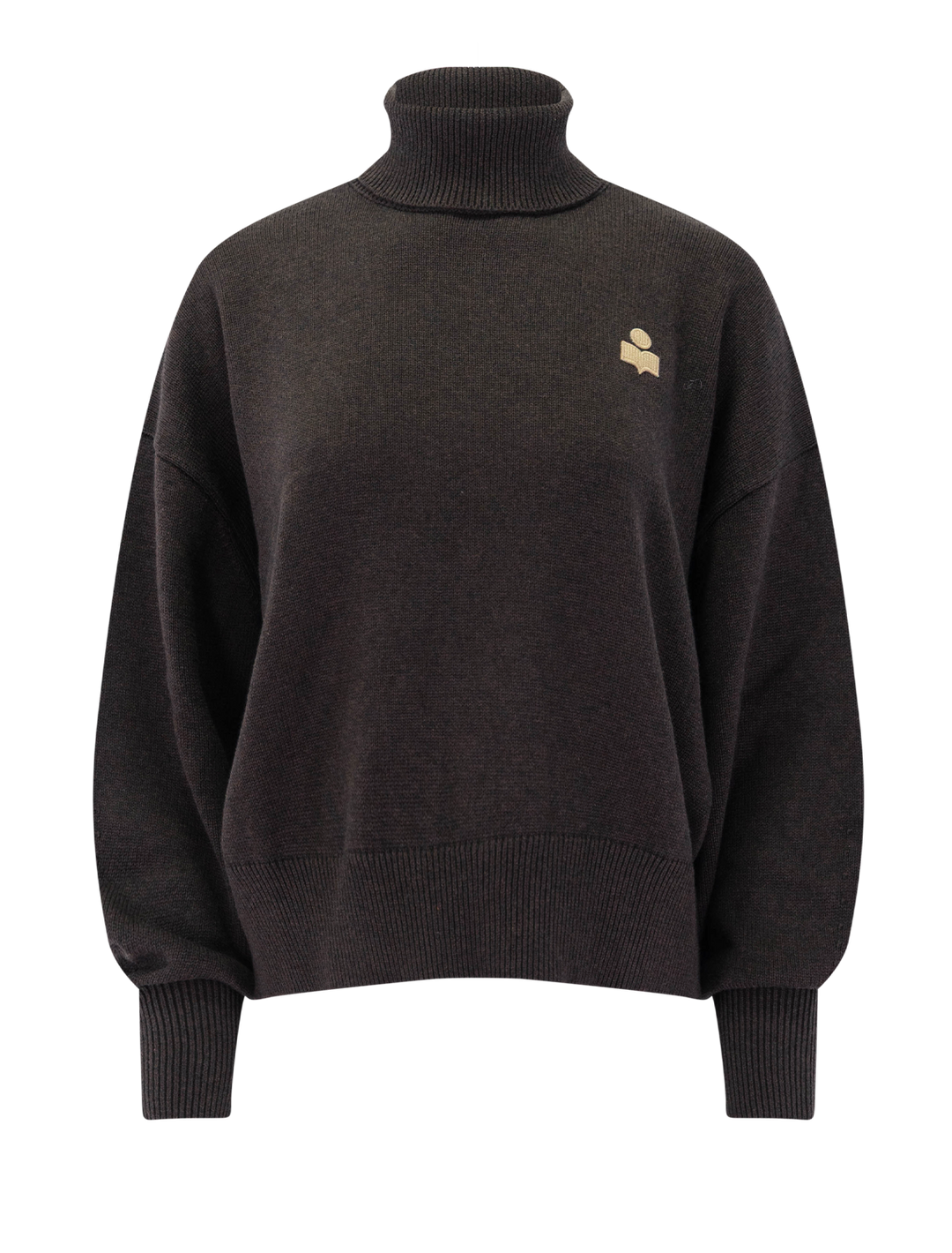 nasha turtleneck sweater in chocolate