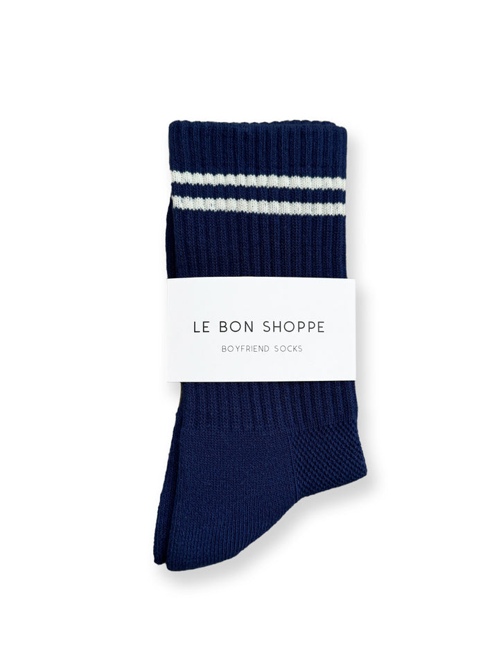 boyfriend socks in navy
