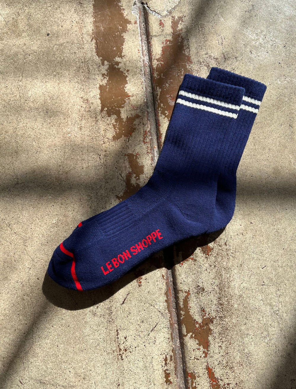 Le bon shoppe boyfriend socks in navy