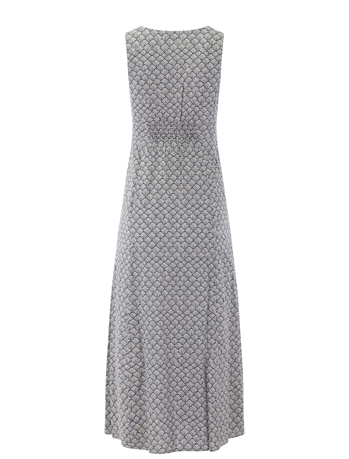 camila maxi dress in navy seashell