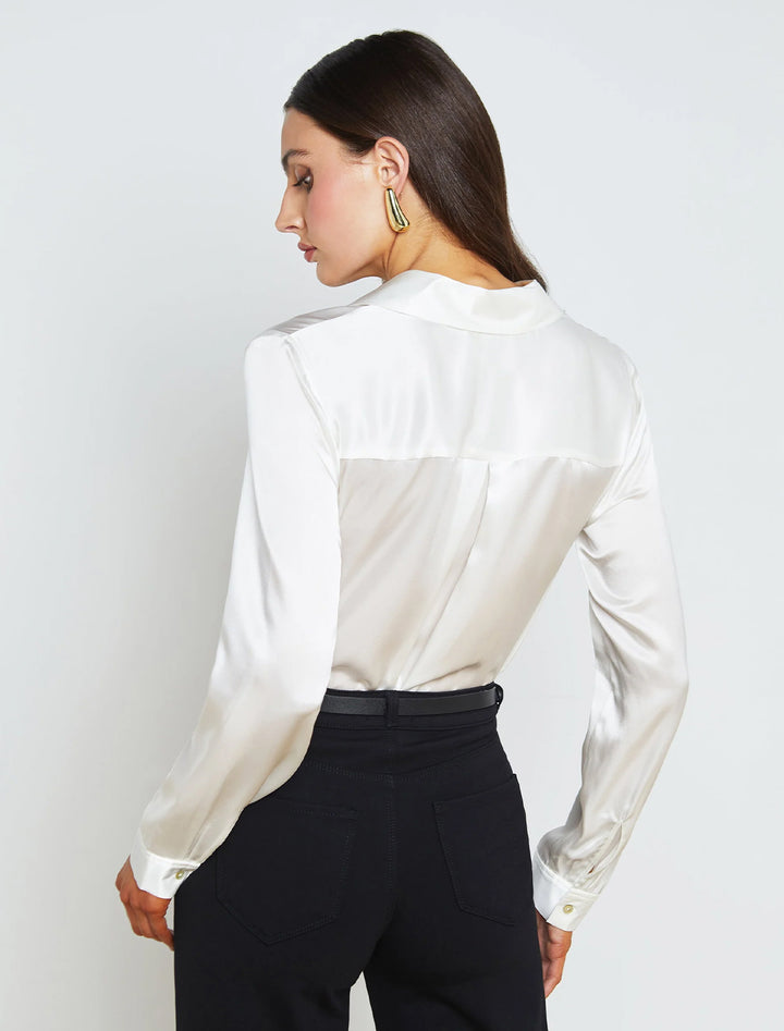 tyler blouse in ivory