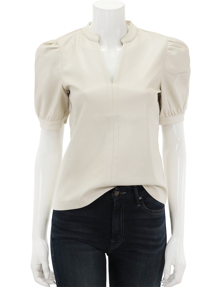 Front view of Steve Madden's jane top in bone.