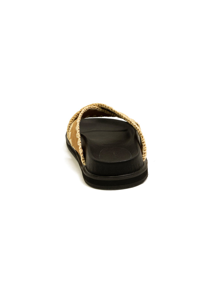 Back view of Suncoo Paris' Hedwina Sandals in Camel.