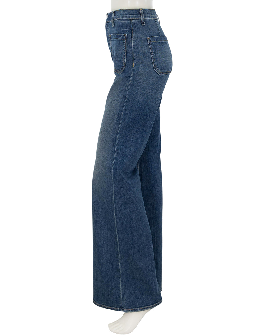 Side view of Nili Lotan's florence jean in classic wash.