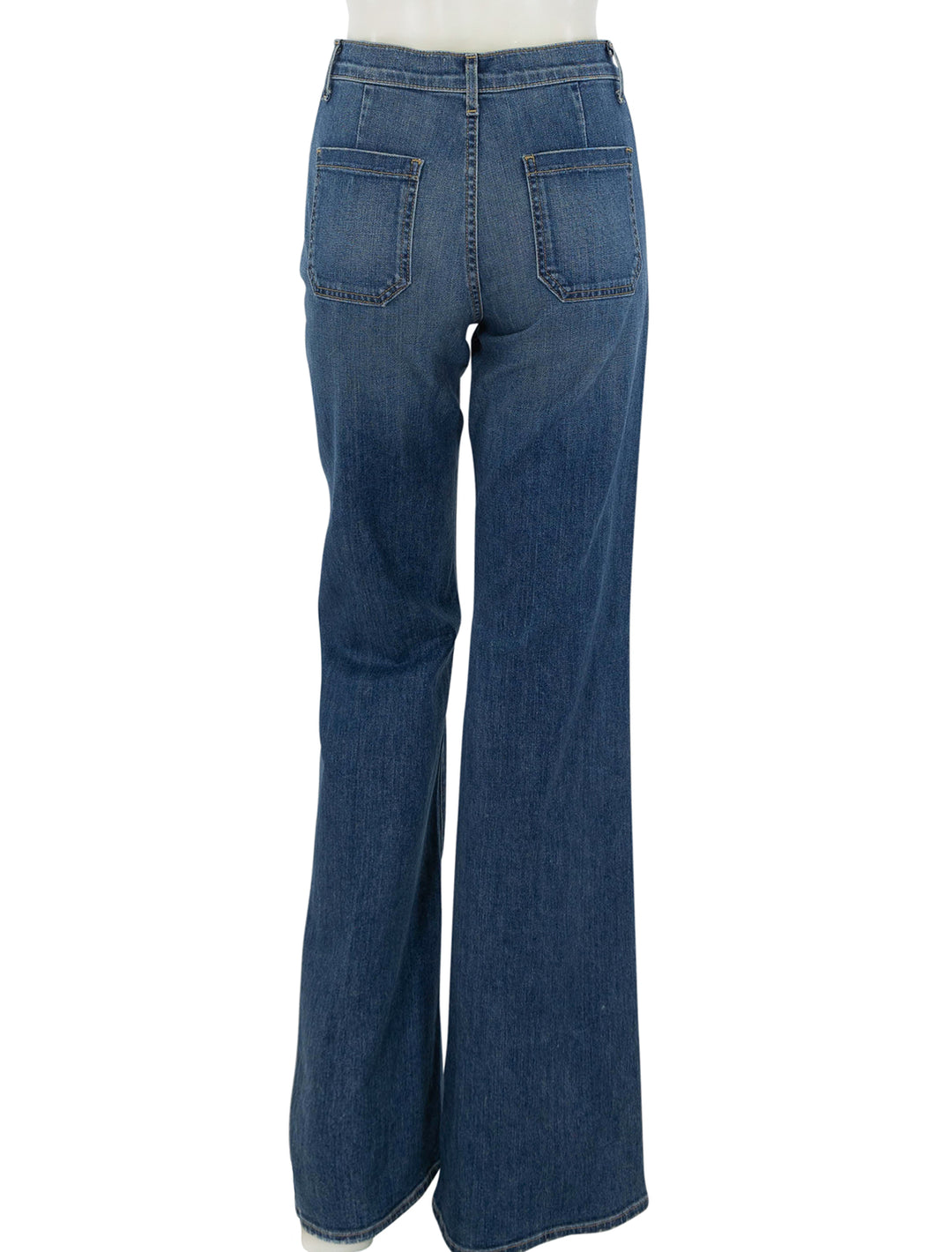 Back view of Nili Lotan's florence jean in classic wash.