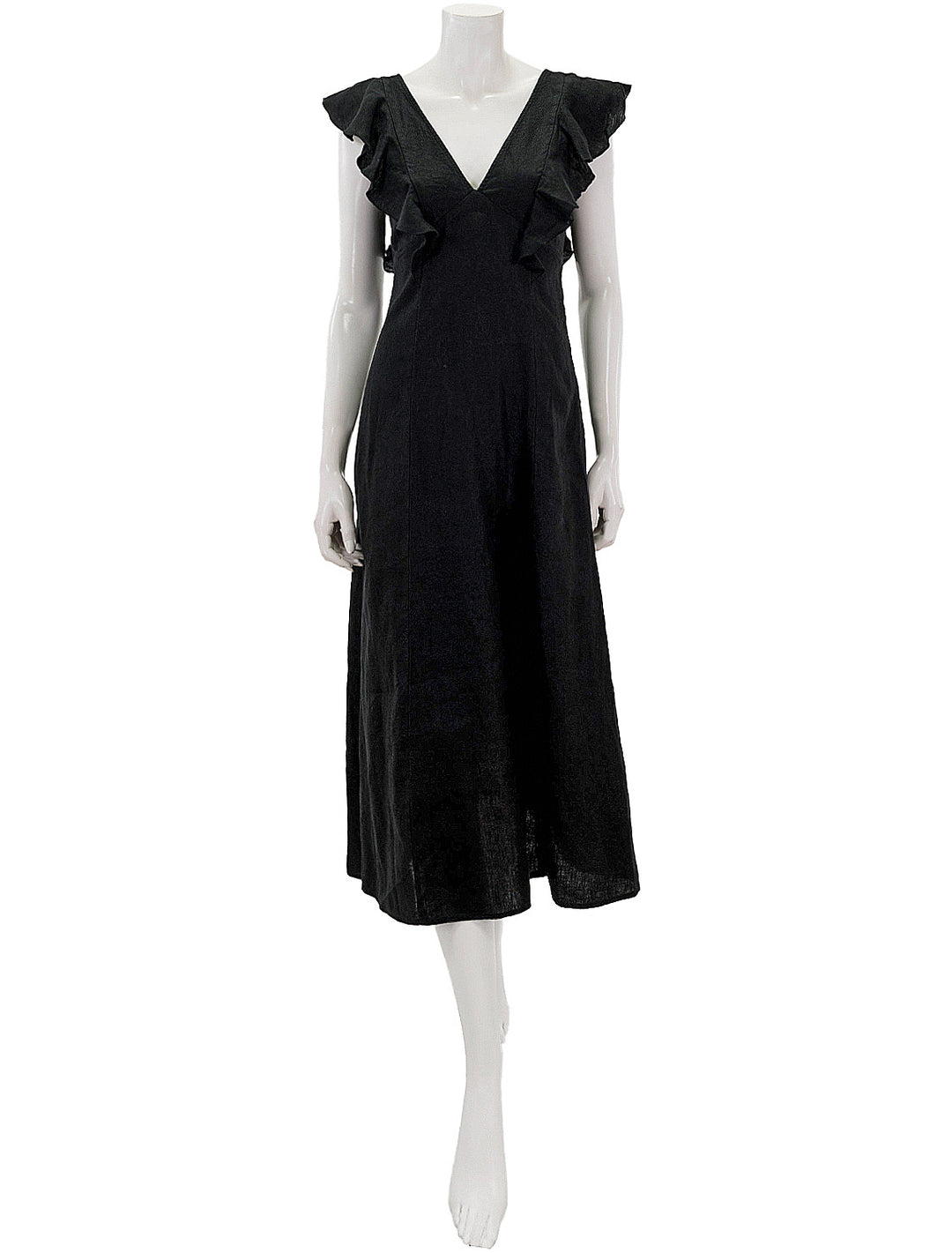 Front view of Rails' constance dress in black.