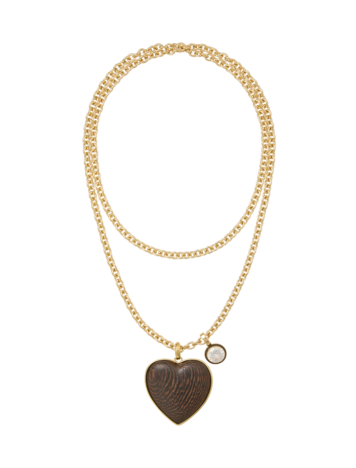 the big simple wood heart pendant