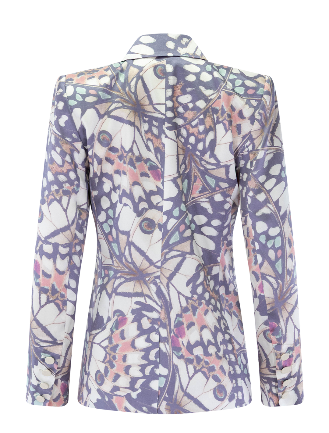 sena blazer in butterfly wing print