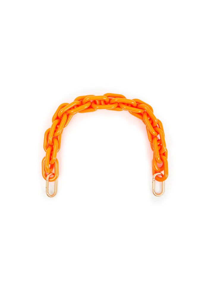 shortie strap in neon orange resin