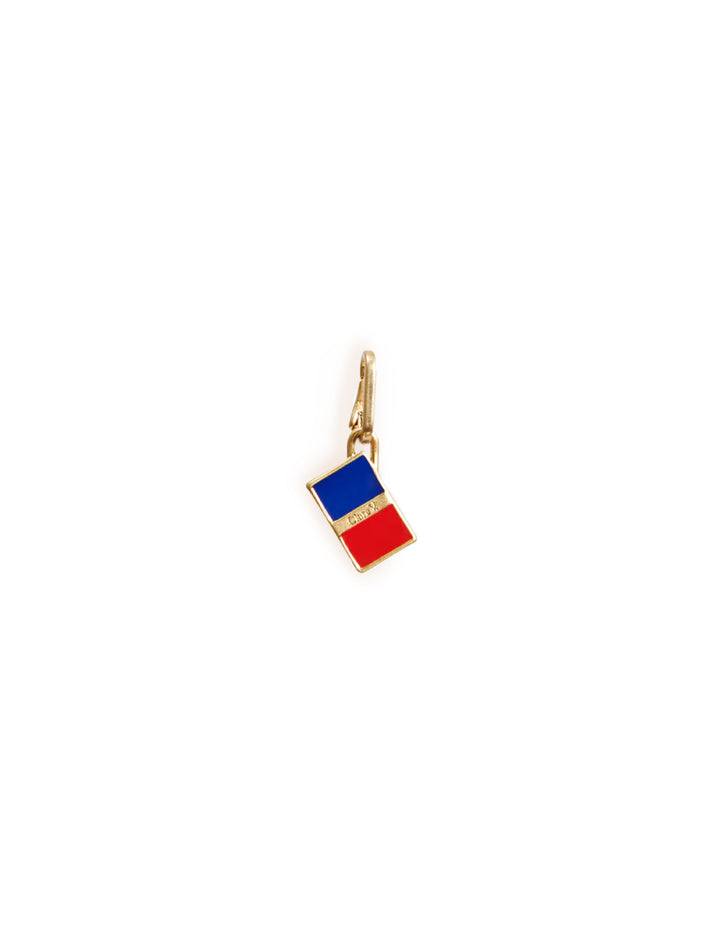 Front view of Clare V.'s carte postal charm.