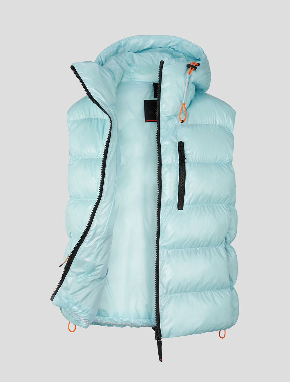 Flat lay of Bogner Fire + Ice's naima vest in pale blue.