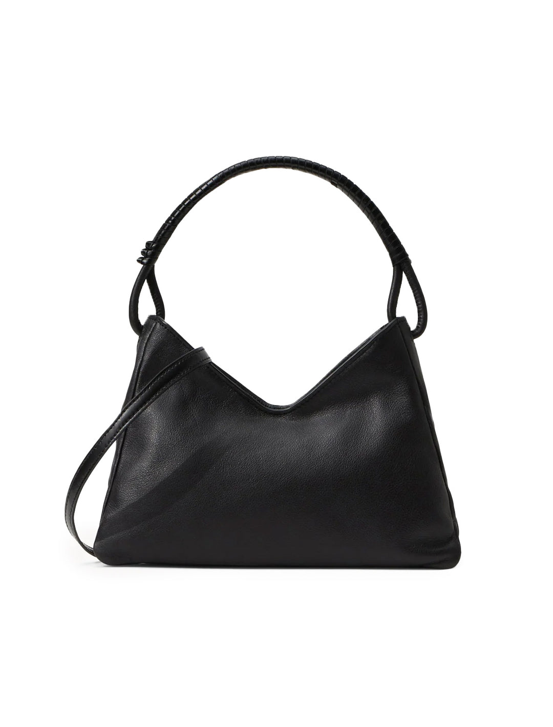 Black Rattan Petit Moyen Shoulder Bag