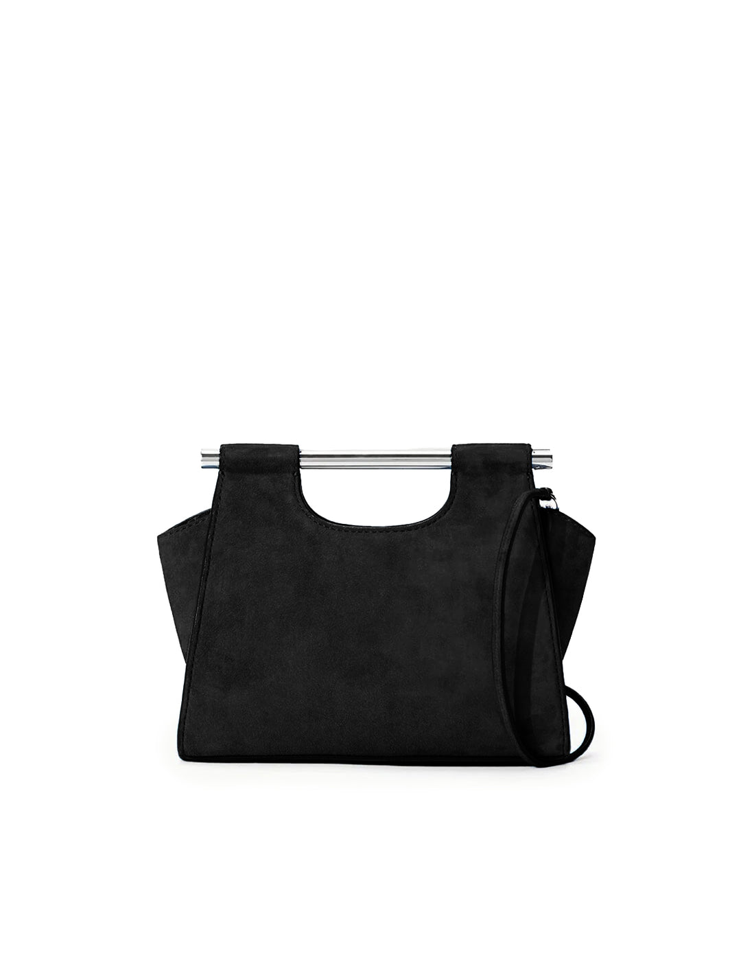 Front view of STAUD's mar mini bag in black.