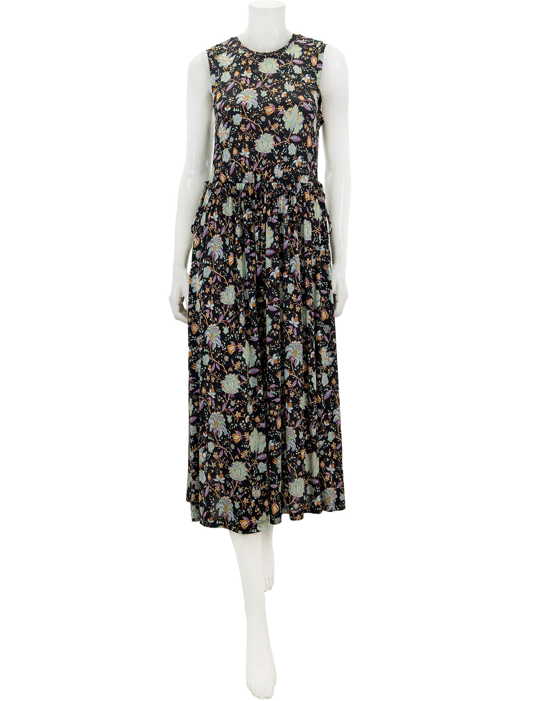 Front view of Ulla Johnson's clea dress in nuit.