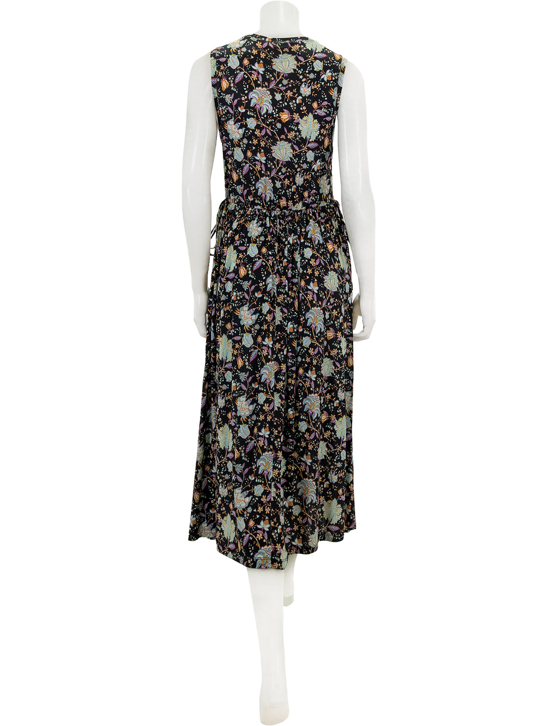 Back view of Ulla Johnson's clea dress in nuit.
