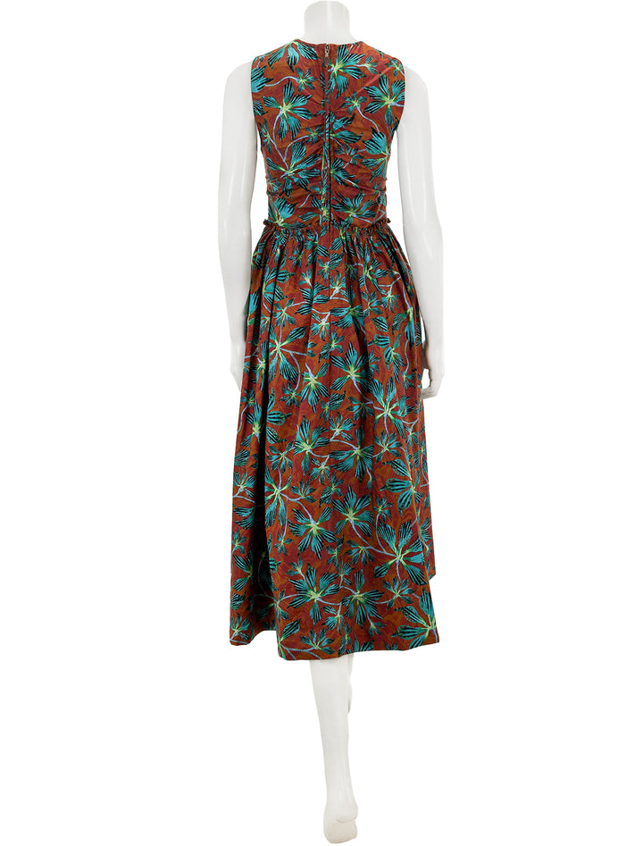 Back view of Ulla Johnson's mimi dress in tropical.