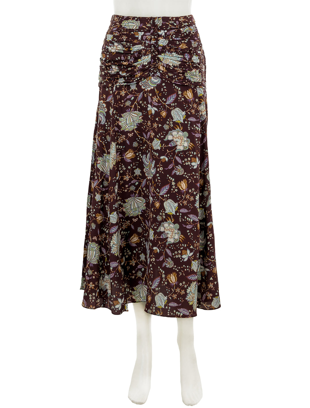 Front view of Ulla Johnson's imani skirt in heliotrope.