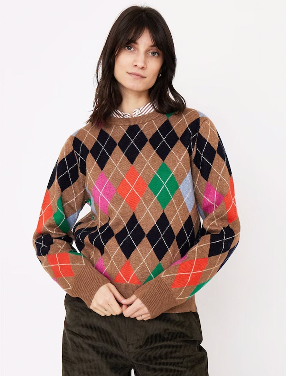 Model wearing KULE's the heidi sweater.