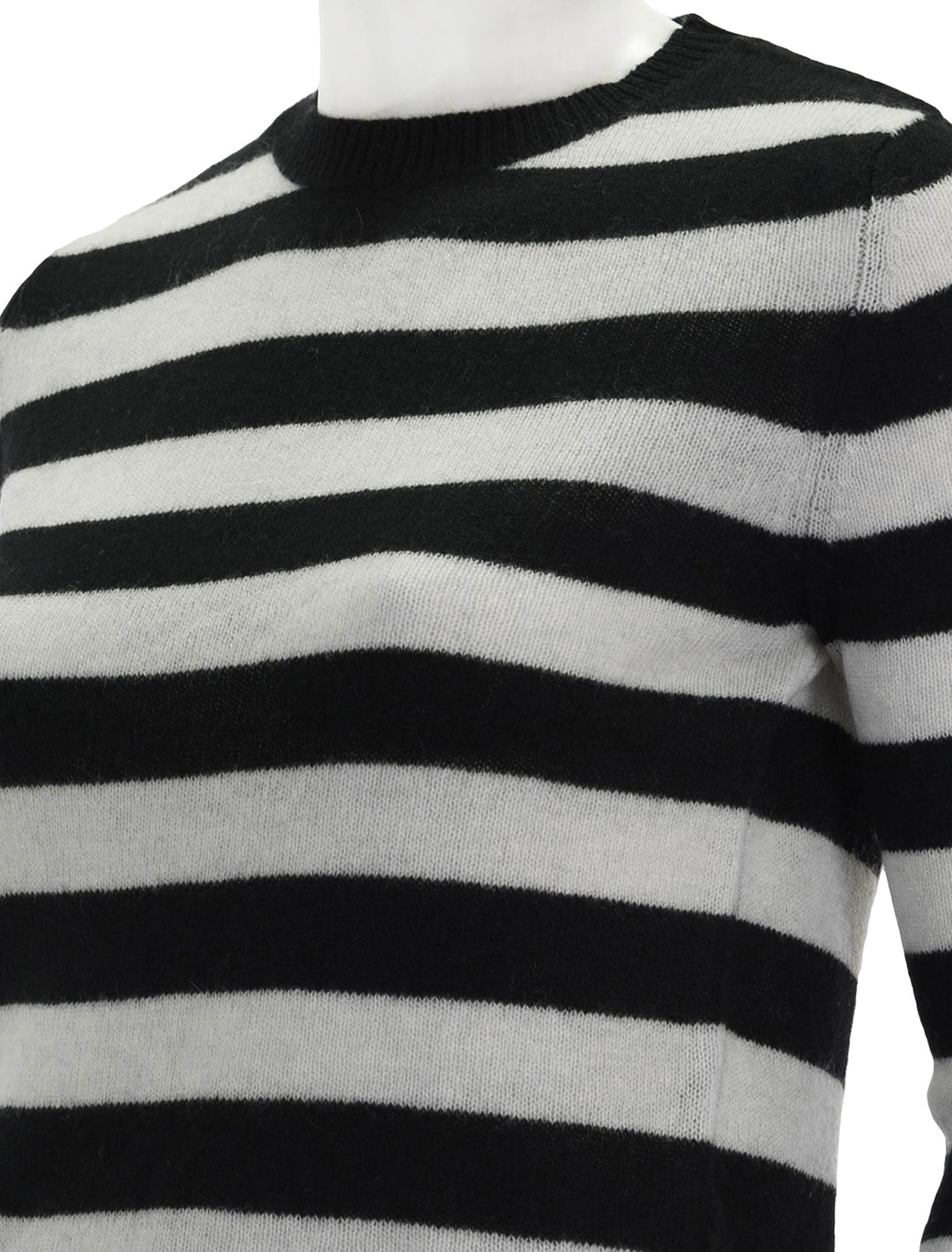 Close-up view of Jumper 1234's stripe crew in black marble.