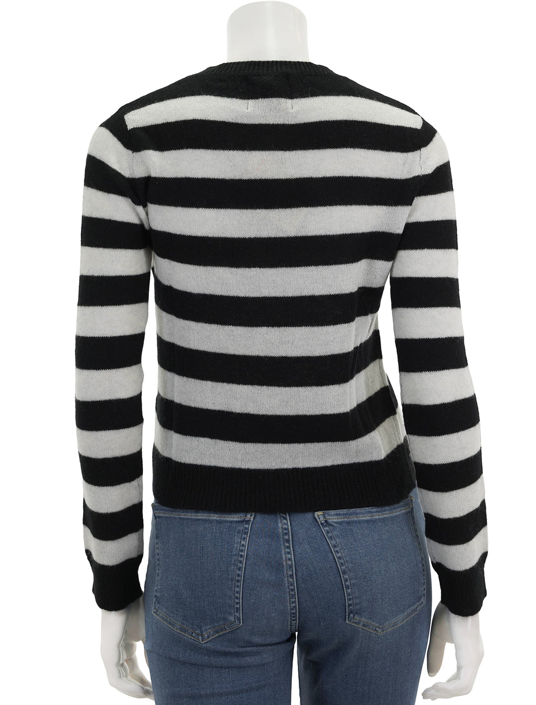 Back view of Jumper 1234's stripe crew in black marble.
