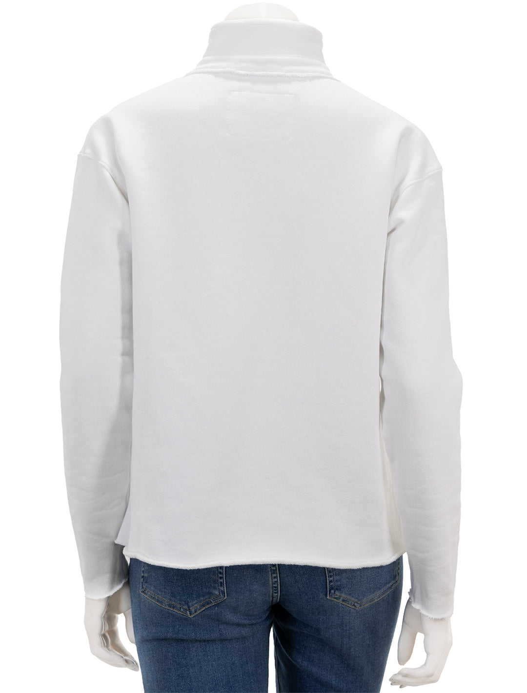 Back view of Frank & Eileen's patrick popover henley in white.