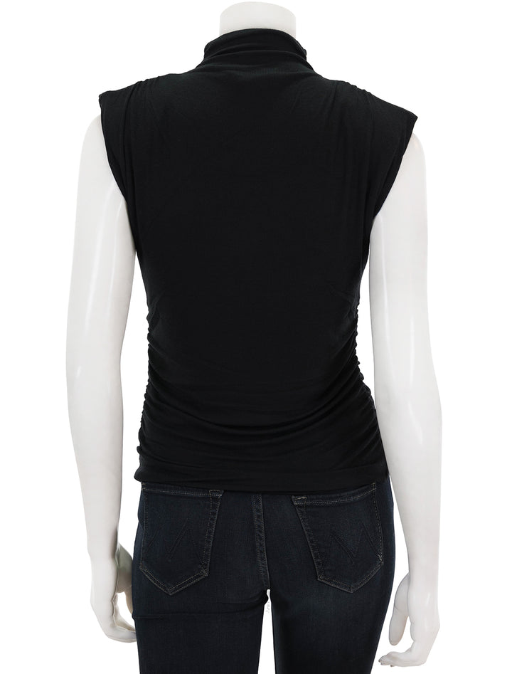 Back view of Veroncia Beard's lossa top in black.