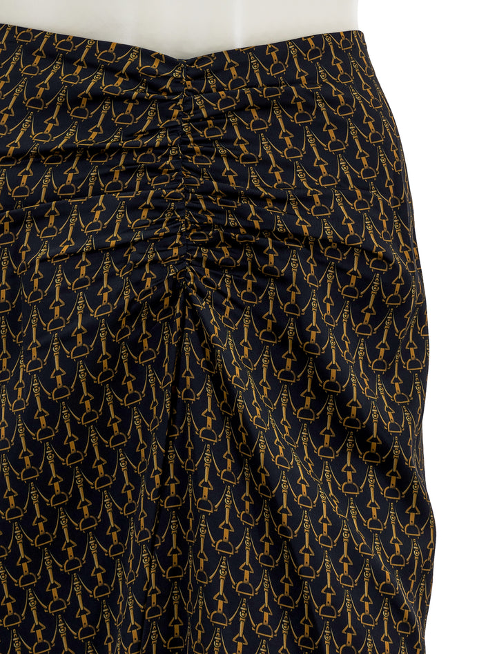 Close-up view of Veronica Beard's limani skirt.