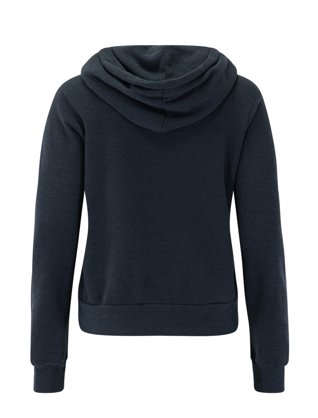 5 stripe zip hoodie in charcoal
