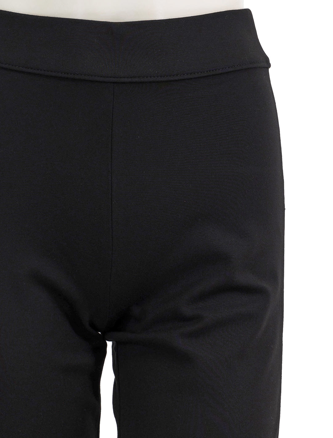 Close-up view of Rag & Bone's Irina Ponte Pant in Black.