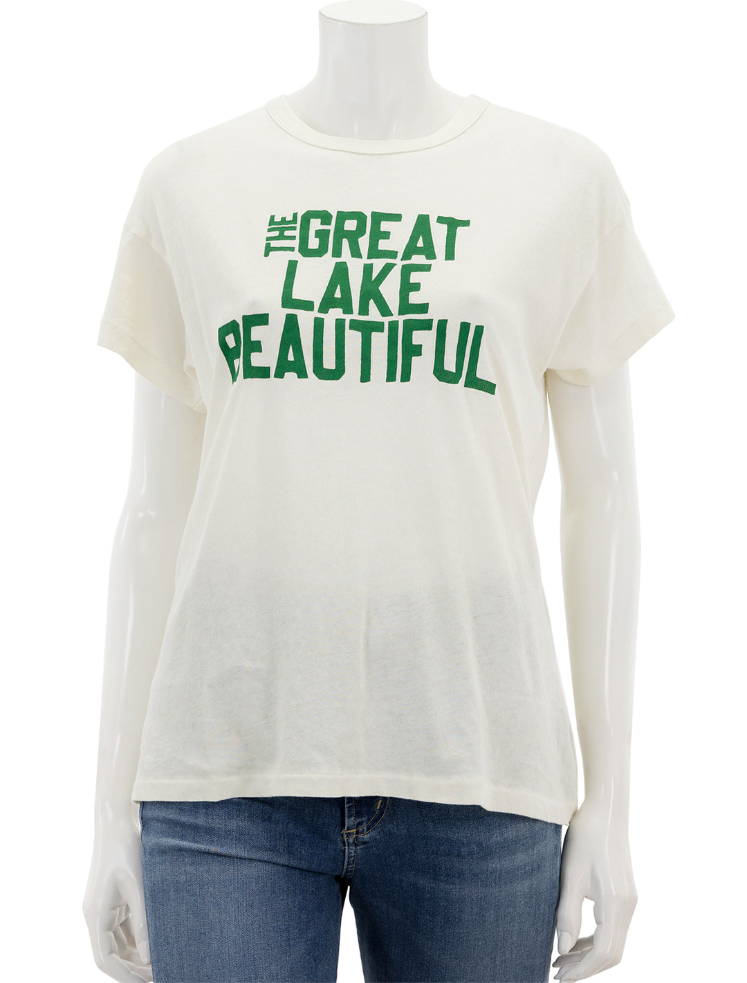 Front view of The Great's the great lake beautiful tee.