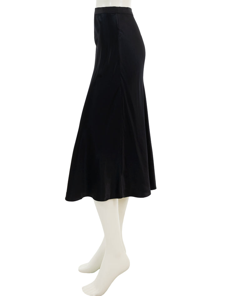 Side view of Rails' berlin skirt in black.