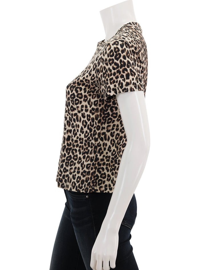 side view of cheetah crew tee