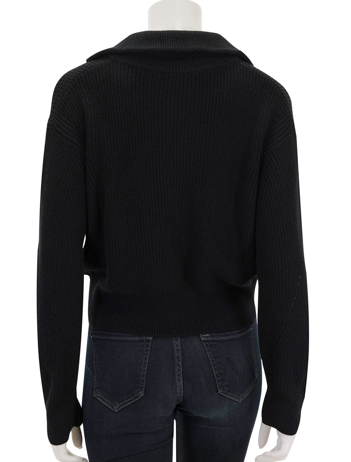 Back view of Rails' roux pullover in black